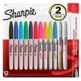thumbnail image 1 of Sharpie Permanent Markers, Fine Point, Assorted Colours, 12 Count, 1 of 6