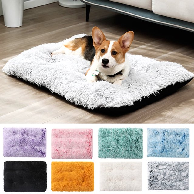 Coussin de Couchage pour Chiens Rectangulaire Antidérapant Moelleux Chaud Lit pour Chaton Chiot Matelas pour Intérieur