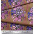 thumbnail image 3 of Soimoi Poly Georgette Fabric Geometric & Flower Artistic Printed Craft Fabric by The Yard 42 Inch Wide, 3 of 3