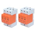 thumbnail image 2 of Surge Protector, RMU1-C60 AC 420V PC Shell 2Pcs Detachable 3P Arrester Device  For Home Electronics Imax:20kA,Imax:40kA,Imax:60kA, 2 of 8