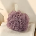 thumbnail image 3 of Gentle Exfoliating Bath Sponge with Rich Lather - Soft Double-Toned Shower Puff with Hanging Loop for Easy Cleaning and Storage, 3 of 7