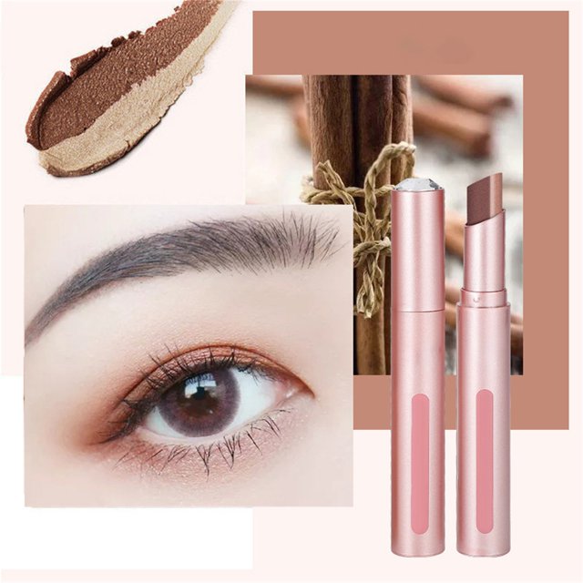 Eyeshadow Two Tone Eyeshadow Stick Lazy Eyeshadow Hand No And Sweat Proof Eyeshadow Pen, Eyeshadow for Women