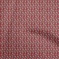 thumbnail image 1 of oneOone Viscose Chiffon Maroon Fabric Asian Block Sewing Craft Projects Fabric Prints By Yard 42 Inch Wide, 1 of 5