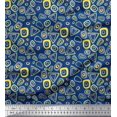 thumbnail image 1 of Soimoi Cotton Poplin Fabric Geometric Small Printed Fabric 1 Yard 56 Inch Wide, 1 of 3