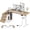 Nutural, variant on GUNAITO 47.2" Electric Standing Desk with 3-Drawer Cabinet, Adjustable Height Desk with Memory Panel, Office & Gaming Desk,Nutural
