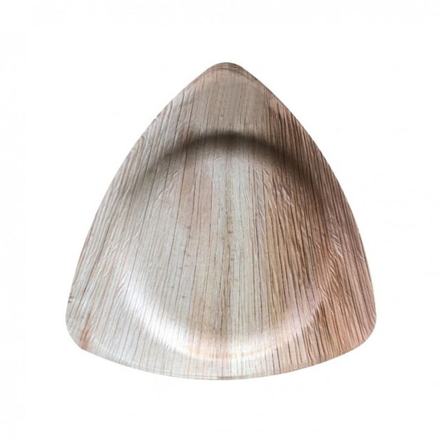 10” Triangle Plate | Bio Mart Areca Leaf Plate | Natural, Eco-friendly, Heavy Duty, Re-usable, Backyard Compostable Biodegradable, Disposable supply |Theme Party, Wedding late | Pack of 10, 50 or 100
