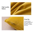 thumbnail image 4 of Dalazy Polyester Seat Cushion Cover Solid Color Soft Skin-friendly Heavy Duty Zipper Couch Pillow Case Yellow 40x40cm Light Green 40x40cm, 4 of 6