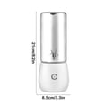 thumbnail image 3 of JASKFLY Plastic Juicer 1 Count Portable USB Mini Juicer Cup 4 Blade Stainless Steel Fruit Vegetable Blender 8.27x3.35in Travel Leak Proof,Kitchen & Dining|Plastic,White, 3 of 9