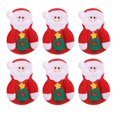 thumbnail image 1 of 6Pcs Cutlery Holder Pockets Christmas Santa Claus Snowman Design Adorable Create Atmosphere Festive Christmas Table Decorations Cover, 1 of 10