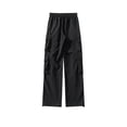thumbnail image 3 of Diufon Pantalon Cargo Large pour Hommes Taille à Cordon Décontractée Pantalon de Randonnée Extérieur Ample avec Multi-Poches, 3 of 3