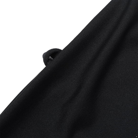 Sinleey Big Girls 2PCS Modest Hijab Burkini Swimwear Full Cover Swimsuit Hooded Top with Pants UV Protective Black 160
