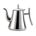 thumbnail image 1 of yuksok Stainless Steel Teapot Accessories Built-In Filter Durable Teaware Cold Water Pot Coffee Pot Coffee Kettle for Party Home Restaurant Cooker 1.2L, 1 of 9