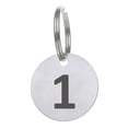 thumbnail image 2 of Aspire 25 PACK Numbered Key Chains, Stainless Steel Number ID Tags with Ring 1 to 25, 2 of 5