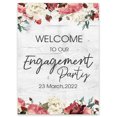 thumbnail image 1 of Darling Souvenir MADE WITH LOVE CustomWelcomeSignPainted Flower With BorderWelcomeTo Our Engagement Poster For Easel Party Collection- 18x 12, 1 of 5