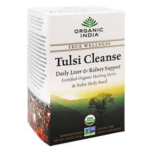 Organic India - Tulsi Cleanse Tea Stress Relieving & Detoxifying - 18 Tea Bags