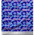 thumbnail image 1 of Soimoi Satin Silk Fabric Artistic Floral Decor Fabric Printed Yard 42 Inch Wide, 1 of 3