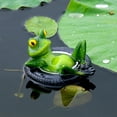 thumbnail image 4 of Maytalsory Frog Mini Pond Decoration Of Whimsy To Garden decoration features With These Ren Frogs Floating Pond Decoration, 4 of 6