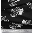 thumbnail image 3 of Soimoi polyester Crepe Fabric Leaves & Floral Artistic Decor Fabric Printed Yard 52 Inch Wide, 3 of 5