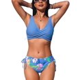 thumbnail image 1 of Cupshe Women's Bikini Swimsuit Front Cross Lace Up Two Piece Bathing Suit, Size XS-XL, 1 of 7