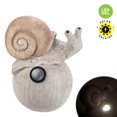 thumbnail image 1 of SOLAR POLYRESIN SNAIL ON BOULDER SPOT LIGHT, 1 of 1