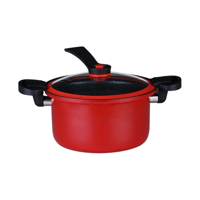 fheaev Non Stick Pressure CookerMicro Pressure Smothering Household Pots Soup Pots Cooking Pots Kitchen