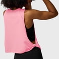 thumbnail image 4 of Timegard Womens Workout Tank Top Athletic Running Loose Cropped Top Tee Side Knot Solid Color Pullover, 4 of 4