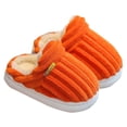 thumbnail image 2 of RXIRUCGD Winter Children Add Plush Non-slip Keep Warm Home Cotton Slippers( Orange, Size:32 ), 2 of 3