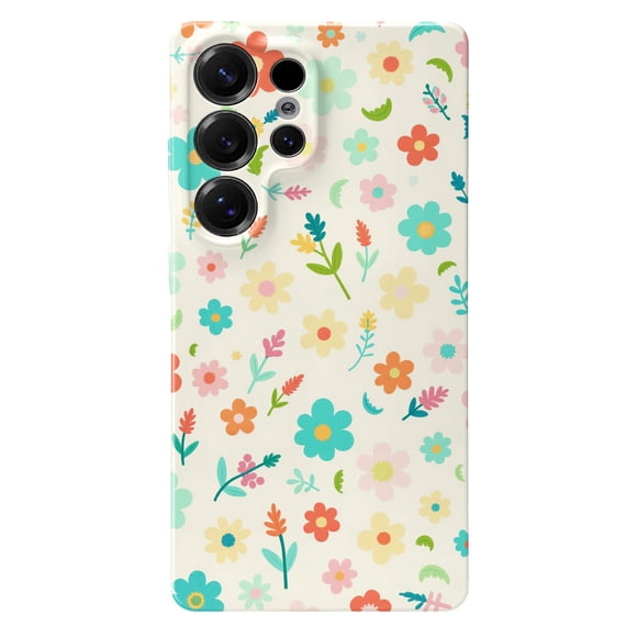 SKLYDDI Cute Pink Floral Case for Galaxy A03 Core