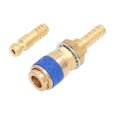thumbnail image 1 of Torch Hose Adapter, No Leakage  Easy To Install High Hardness Quick Coupler Kit Brass And Rubber  For MIG TIG Welding  Blue, 1 of 8
