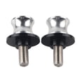 thumbnail image 2 of 10mm Motorcycle CNC Rear Stand Swing Arm Spool Sliders Stand Swingarm Bobbins Silver, 2 of 9