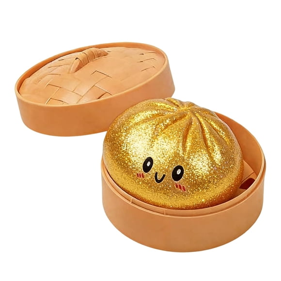 Balle Sensorielle en Forme de Dumpling à Presser, Douce, Accessoire pour le Stress Quotidien
