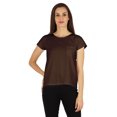 thumbnail image 1 of Inkmeso Solid Short Sleeve Basic T-Shirt For Womens Patch Pocket Casual Summer Basic Top, 1 of 7