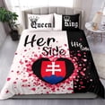 thumbnail image 1 of Slovakia Bedding Set Couple King/Queen Her Side/His Side RLT13, 1 of 6
