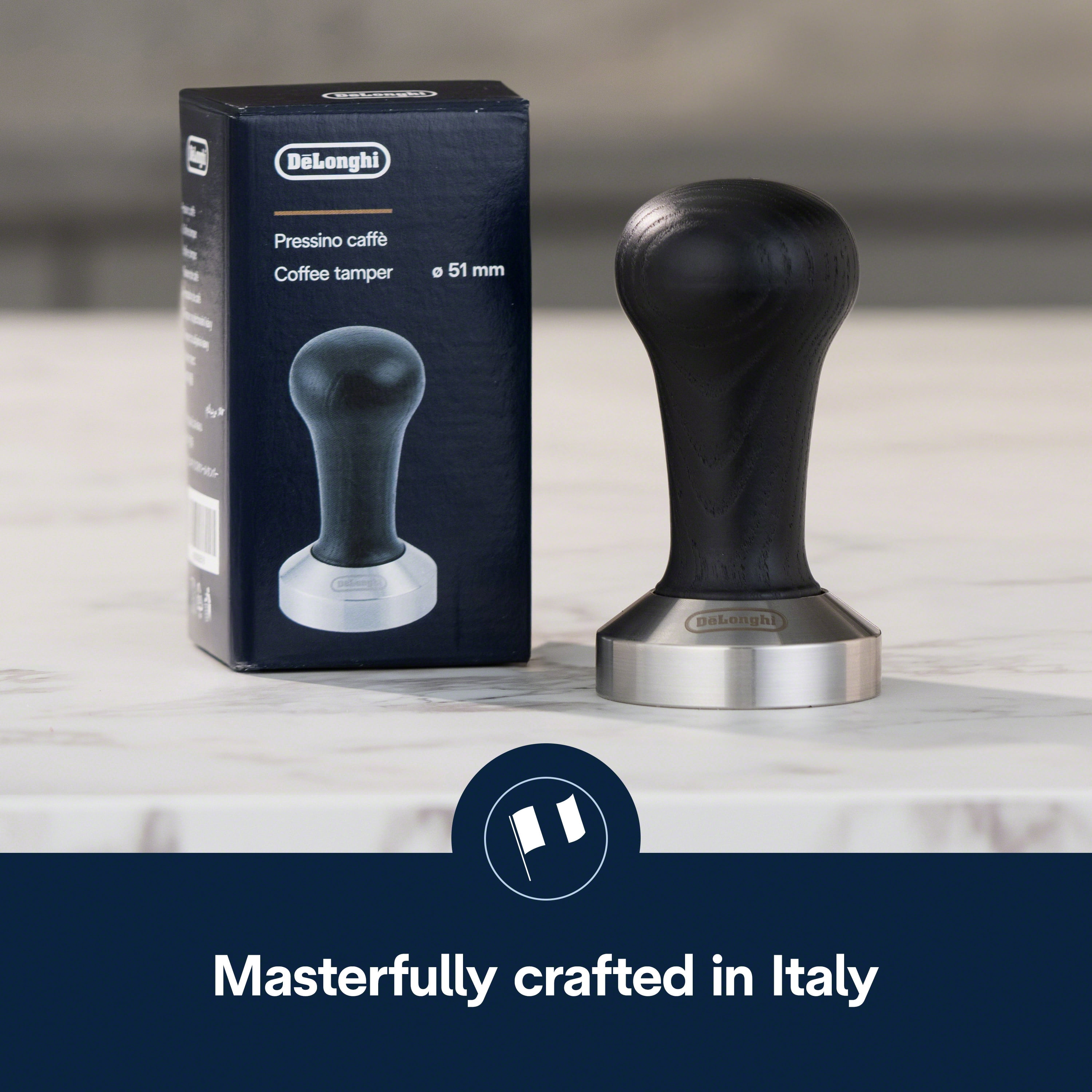 DLSC080 - DeLonghi Black Wood Tamper