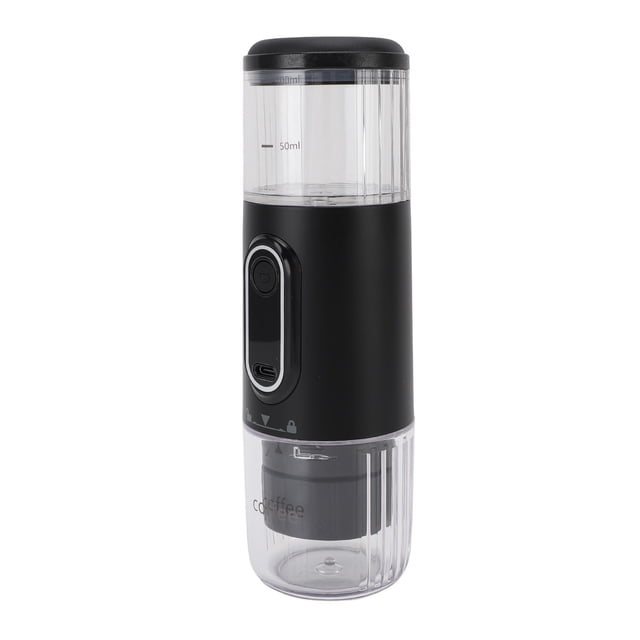 Cafetière Portable, Autochauffante, Machine à Café à Capsules Portative Rechargeable Type C, Capsules de Café Moulu, 100 ml, Pression Stable, Batterie 2500 mAh