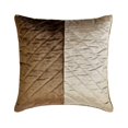 thumbnail image 1 of The HomeCentric Decorative Brown Pack of 2, 14x14 inch (35x35 cm) Throw Pillows, Velvet Quilted, Patchwork & Chevron Throw Pillows For Couch, Geometric Pattern Modern Style - Kiona, 1 of 3