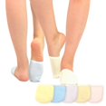 thumbnail image 1 of CHOK TeeHee Womens Seamless Toe Topper Liner Socks 5-Pack with Non-Skid Bottom, 1 of 7