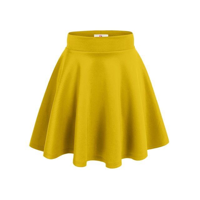NYL Womens A-Line Flared Skater Skirt Reg and Plus Size - Made In USA, Small