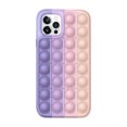 thumbnail image 1 of Étui de Téléphone Fidget Toys, Étui de Protection en Silicone à Bulles pour iPhone7/8/7Plus /8Plus/ X/TP/ XR/TP Max/11/11ProMax/12/12Pro/ 12ProMax(Violet-Poudre), 1 of 5