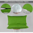 thumbnail image 4 of Vargottam Indoor/Outdoor Polyester Fabric Lumbar Pillow With Insert, All-Weather Waterproof Decorative Throw Pillow for Patio Furniture-Set of 2 - Green, 4 of 7