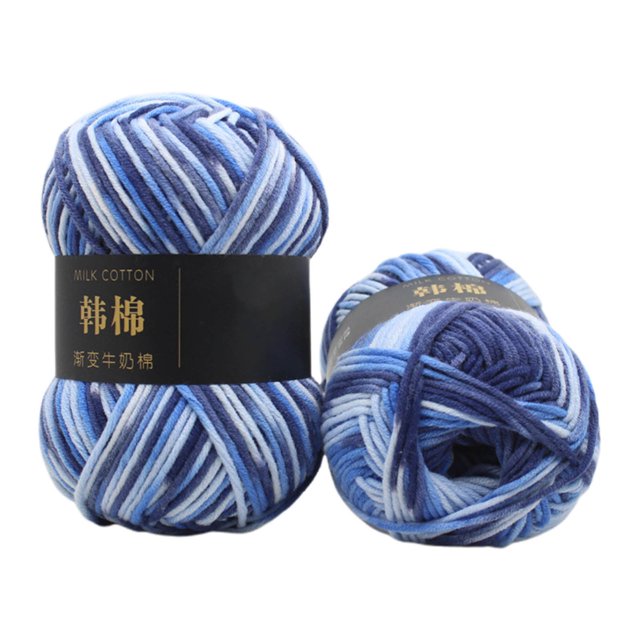 Fil pour le Crochet, Tricot à la Main Coloré 50 g Tricot Crochet Lait Doux Bébé Fil de Coton Laine, Écheveau pour Faire Chapeaux Écharpes Sacs Chandails, Fil pour le Tricot