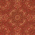 thumbnail image 1 of Ahgly Company Tapis de Zone Carré Orange Lavable en Machine, 5 Pieds Carré, 1 of 7