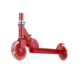 thumbnail image 5 of Voyager 120mm Light-Up Folding Scooter with Adjustable Handlebar, Red, 5 of 5