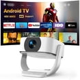 thumbnail image 1 of [Applis Intégrées] GKLPO Projecteur 4K avec Wi-Fi et Bluetooth, Projecteur de Films 16000L avec [Focus Électrique et Trapèze Automatique], Projecteur Extérieur Portable Rotatif à 270° pour HDMI, USB, Téléphone, 1 of 8