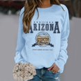 thumbnail image 2 of HNMKIU Crewneck Sweatshirt Women Fall/Winter Print Sweatshirt Without Hoodie, 2 of 4