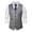 #670-Gray, variant on Ceisia Men's Slim Fit V-neck Suit Vest Single-Breasted Formal Waistcoat Purple M Gifts