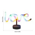 thumbnail image 3 of Multicolor Valentine's Day LED Shape Light USB/Battery Powered Decorative Lamp, Heart Themed Neon Sign for Room & Party Decorations, 3 of 6