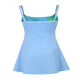 thumbnail image 4 of Women Suspender Mini Dress Contrast Color Hollow Backless A-Line Dress Chic Party Clubwear, 4 of 10