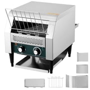 BeesClover 1300W Commercial Conveyor Toaster, 150 Slices Per Hour, 7 Temperature Settings & Timer, 110V, Ideal for Bagels, Buns, Bread, Restaurant or Home Use