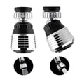 thumbnail image 1 of Huayishang Faucets 2PC Flexible Faucet Sprayer Attachment 360 ° Kitchen Extender ABS Polished For Cold Hot Water, 1 of 6